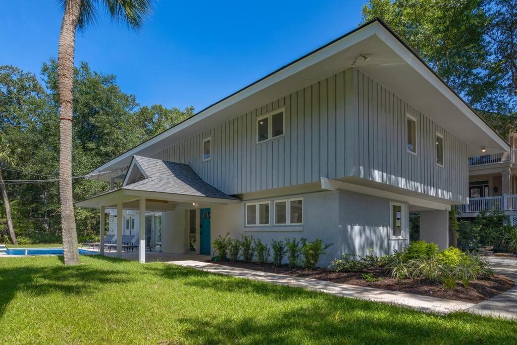Luxury Beach House - 2Min Walk To Beach - Private Pool - Group & Dog Friendly Hilton Head Island Eksteriør billede