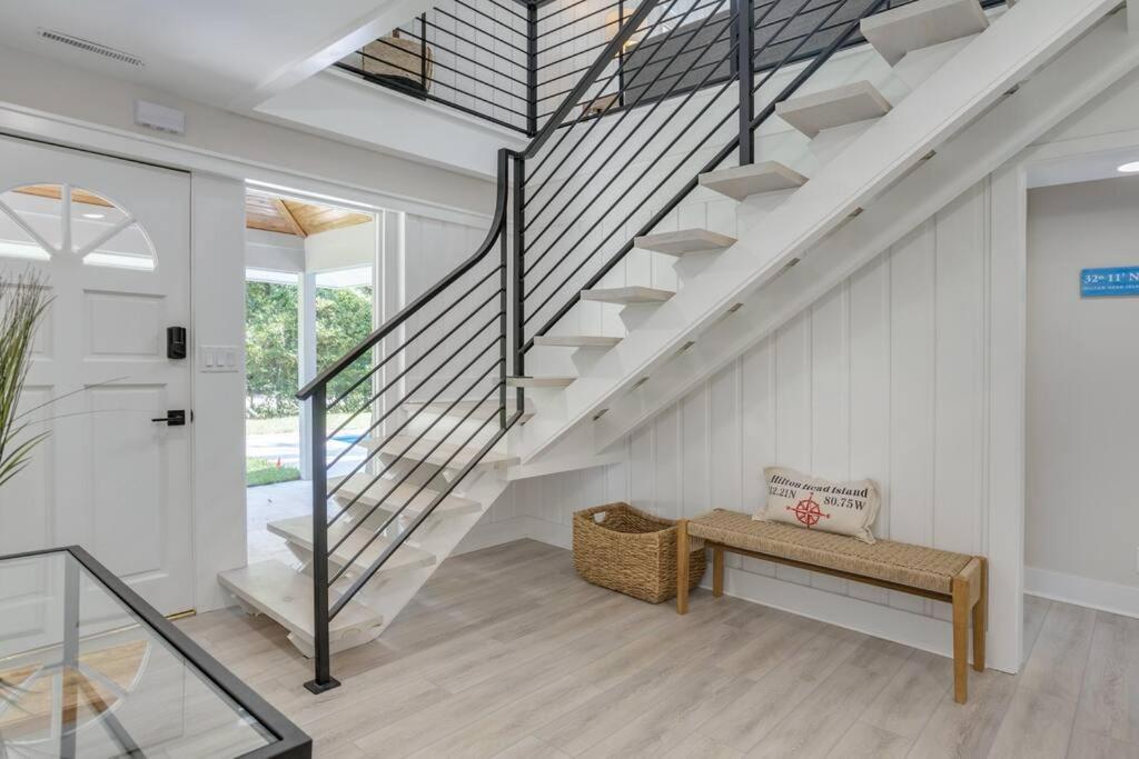 Luxury Beach House - 2Min Walk To Beach - Private Pool - Group & Dog Friendly Hilton Head Island Eksteriør billede
