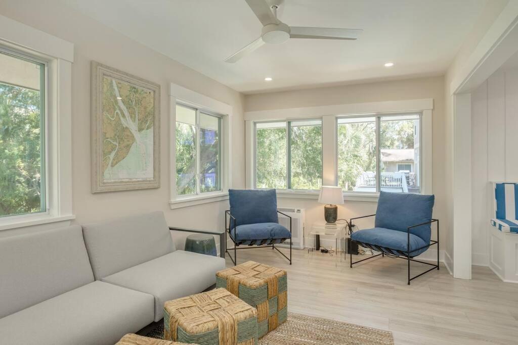 Luxury Beach House - 2Min Walk To Beach - Private Pool - Group & Dog Friendly Hilton Head Island Eksteriør billede
