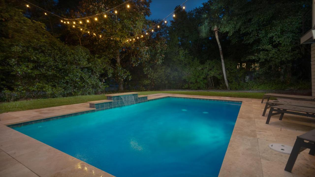 Luxury Beach House - 2Min Walk To Beach - Private Pool - Group & Dog Friendly Hilton Head Island Eksteriør billede