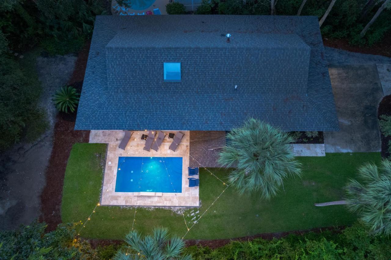 Luxury Beach House - 2Min Walk To Beach - Private Pool - Group & Dog Friendly Hilton Head Island Eksteriør billede